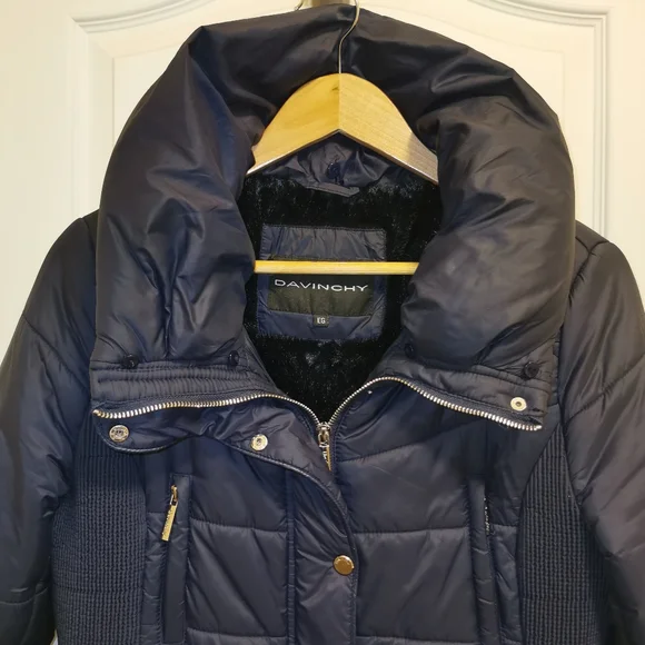 Beautiful Navy blue Coat/Parka Cozy, Warm, light Winter Jaket XL Extra Large - Picture 2 of 13